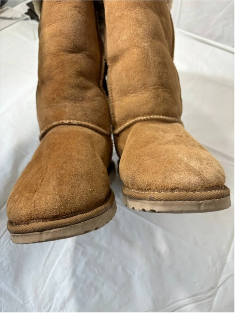 Ugg classic tall Tan Suede Leather Boots Size 6